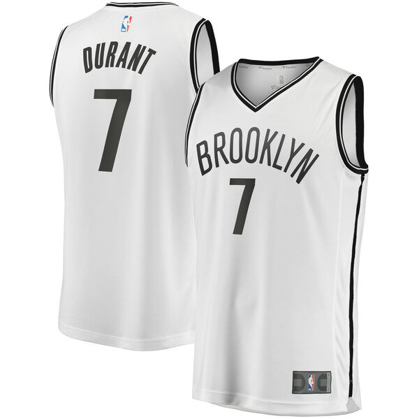 Maillot nba Brooklyn Nets 2019 Homme Kevin Durant 7 Blanc