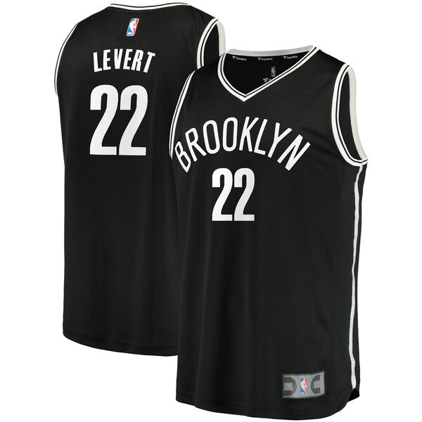 Maillot nba Brooklyn Nets 2019 Homme Caris LeVert 22 Noir