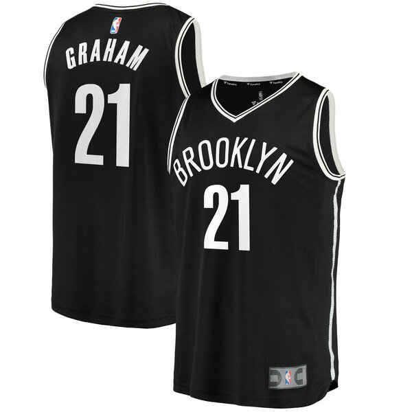 Maillot nba Brooklyn Nets 2019 Homme Treveon Graham 21 Noir
