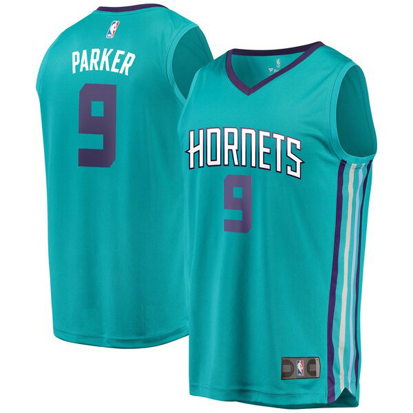 Maillot nba Charlotte Hornets 2019 Homme Tony Parker 9 Bleu