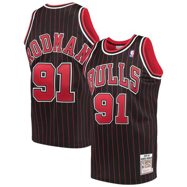 Maillot nba Chicago Bulls 2019-2020 Homme Dennis Rodman 91 Noir