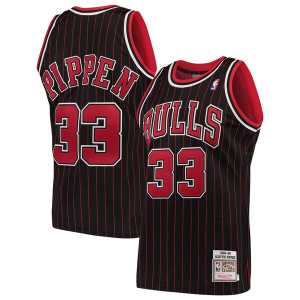 Maillot nba Chicago Bulls 2019 Homme Scottie Pippen 33 Noir
