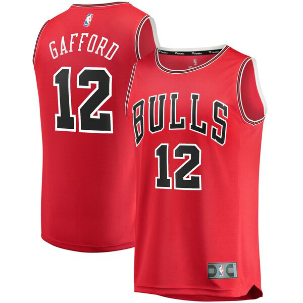 Maillot nba Chicago Bulls 2019 Homme Daniel Gafford 12 Rouge