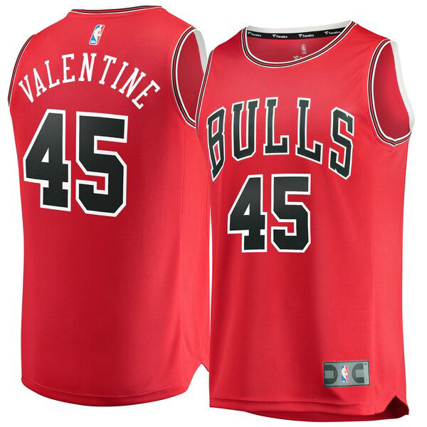 Maillot nba Chicago Bulls 2019 Homme Denzel Valentine 45 Rouge