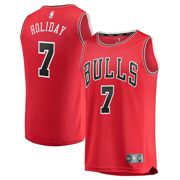 Maillot nba Chicago Bulls 2019 Homme Justin Holiday 7 Rouge