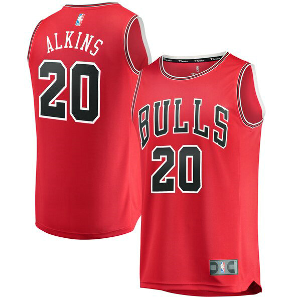 Maillot nba Chicago Bulls 2019 Homme Rawle Alkins 20 Rouge