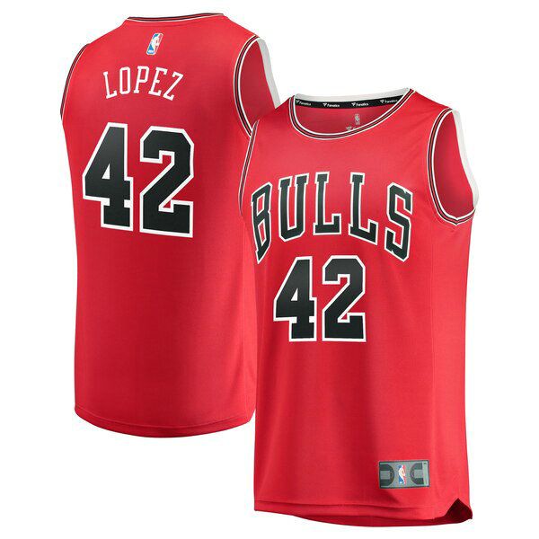Maillot nba Chicago Bulls 2019 Homme Robin Lopez 42 Rouge