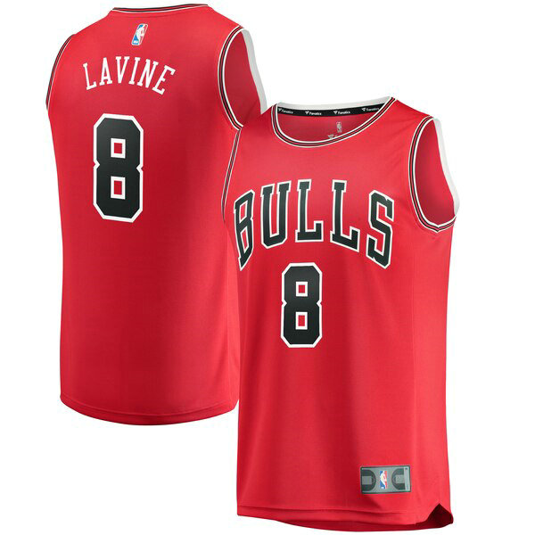 Maillot nba Chicago Bulls 2019 Homme Zach LaVine 8 Rouge