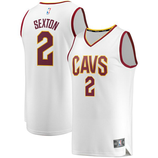 Maillot nba Cleveland Cavaliers 2019 Homme Collin Sexton 2 Blanc