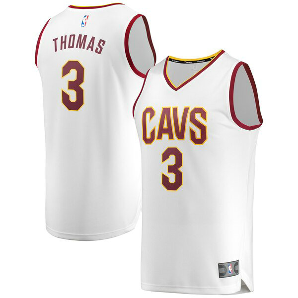 Maillot nba Cleveland Cavaliers 2019 Homme ConIsaiah Thomas 3 Blanc
