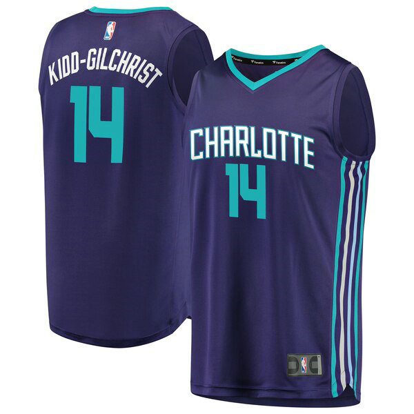 Maillot nba Charlotte Hornets 2019 Homme Michael Kidd-Gilchrist 14 Pourpre