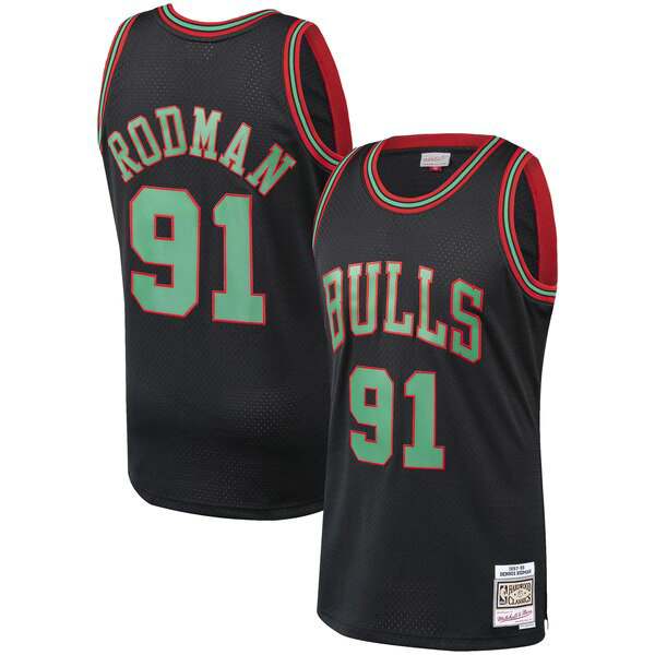 Maillot nba Chicago Bulls 2019 Homme Dennis Rodman 91 Rouge