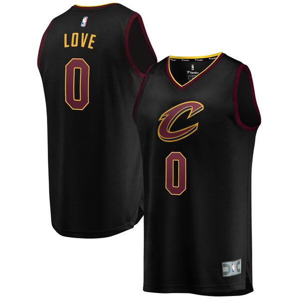 Maillot nba Cleveland Cavaliers 2019 Homme Kevin Love 0 Noir