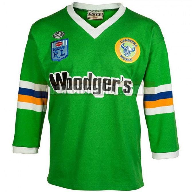 Maillot de foot rugby nba Homme Canberra Raiders 1989 Domicile
