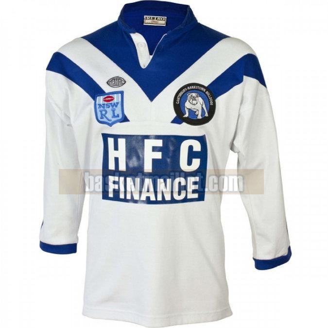 Maillot de foot rugby nba Homme Canterbury Bankstown Bulldogs 1985 Domicile