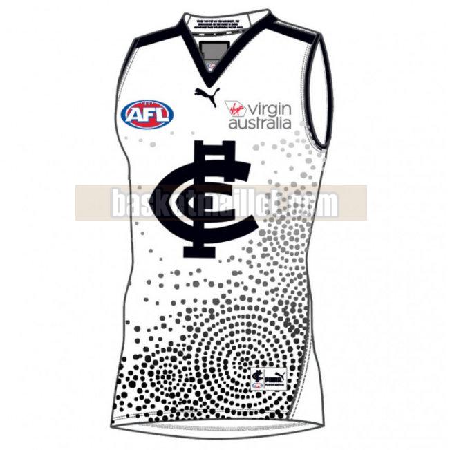 Maillot de foot rugby nba Homme Carlton Blues 2020-2021 Indigenous Guernsey