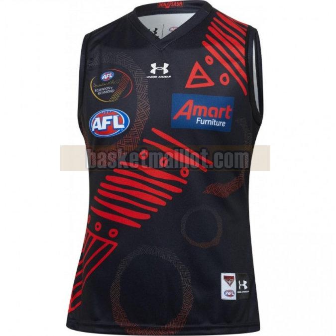 Maillot de foot rugby nba Homme Essendon Bombers 2020 Indigenous Guernsey