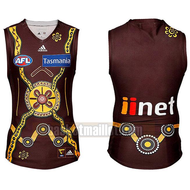 Maillot de foot rugby nba Homme Hawthorn Hawks 2020 Indigenous Guernsey