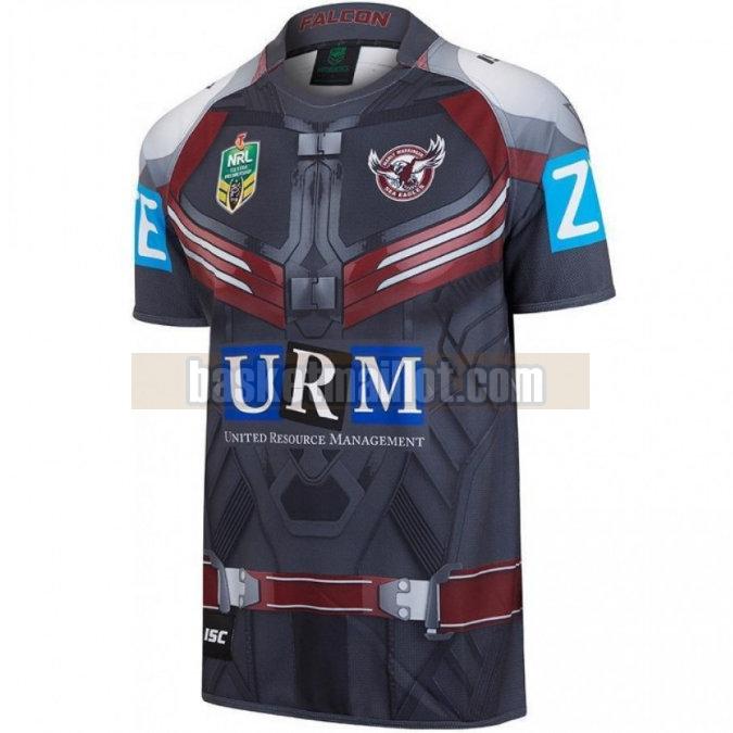 Maillot de foot rugby nba Homme Manly Warringah Sea Eagles 2017 Marvel