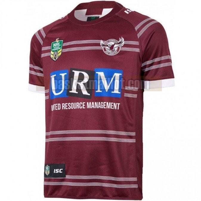 Maillot de foot rugby nba Homme Manly Warringah Sea Eagles 2018 Domicile