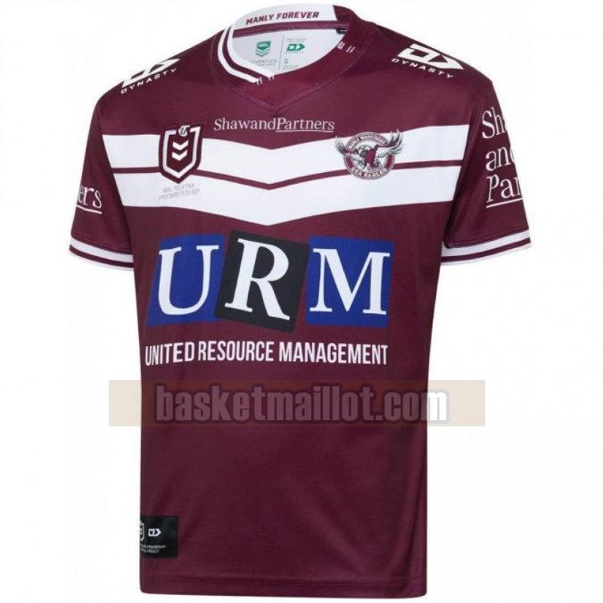 Maillot de foot rugby nba Homme Manly Warringah Sea Eagles 2020 Domicile