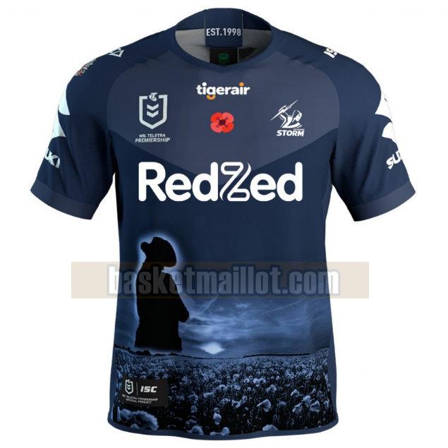 Maillot de foot rugby nba Homme Melbourne Storm 2020 Anzac