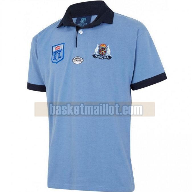 Maillot de foot rugby nba Homme NSW Blues 1985 Domicile