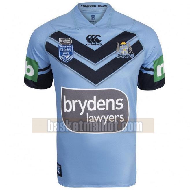 Maillot de foot rugby nba Homme NSW Blues 2018 Domicile