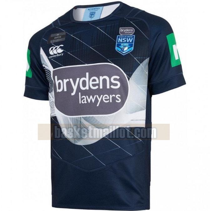 Maillot de foot rugby nba Homme NSW Blues 2018 Formazione