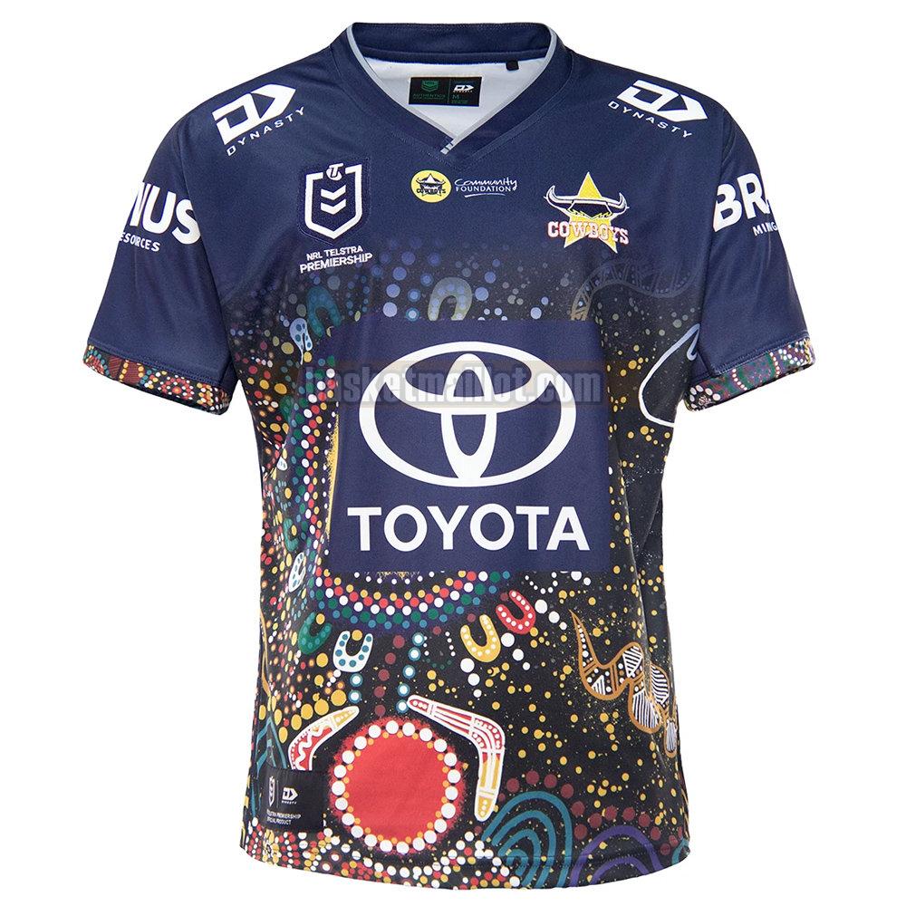 Maillot de foot rugby nba Homme North Queensland Cowboys 2021 Indigenous