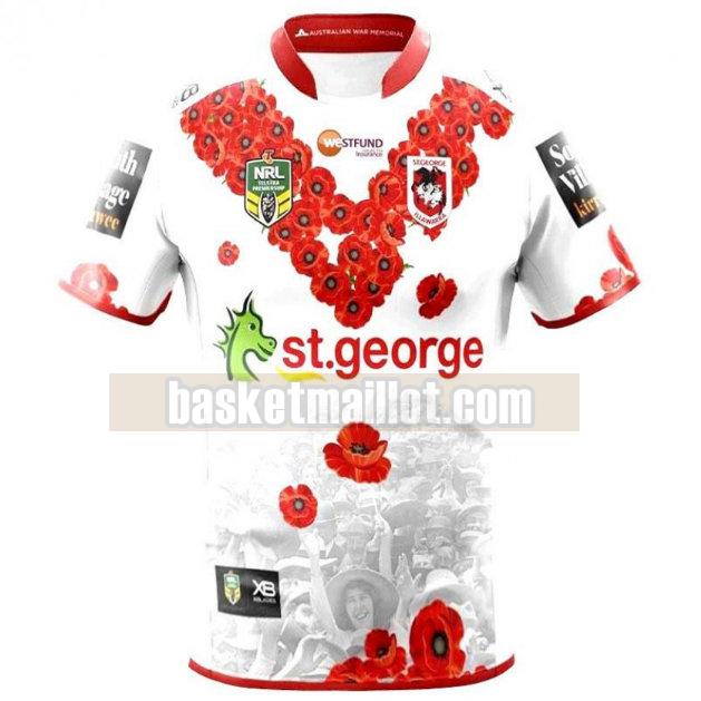 Maillot de foot rugby nba Homme St George Illawarra Dragons 2018 Commemorative