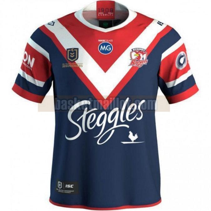 Maillot de foot rugby nba Homme Sydney Roosters 2019 Premiers