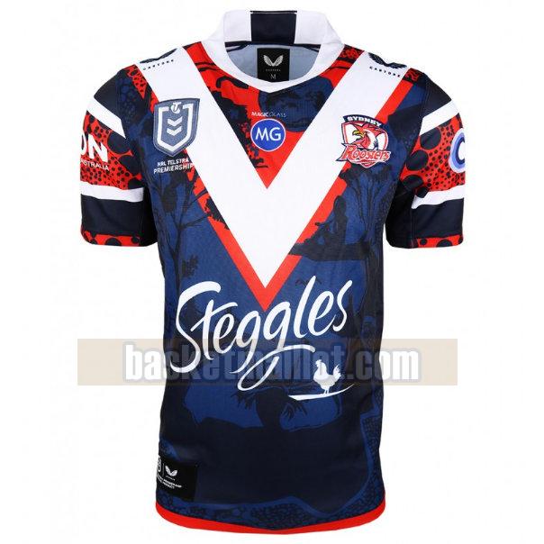 Maillot de foot rugby nba Homme Sydney Roosters 2021 Indigenous
