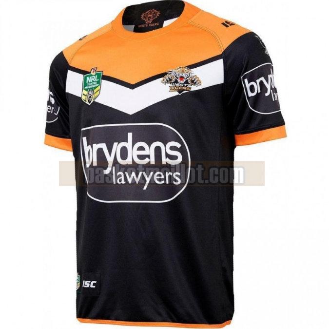 Maillot de foot rugby nba Homme Wests Tigers 2018 Domicile