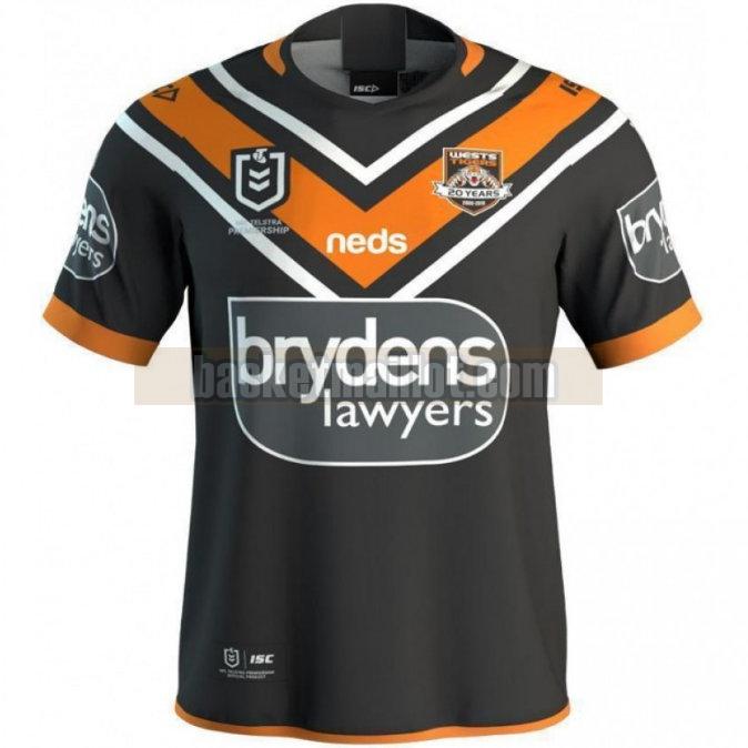 Maillot de foot rugby nba Homme Wests Tigers 2019 Domicile