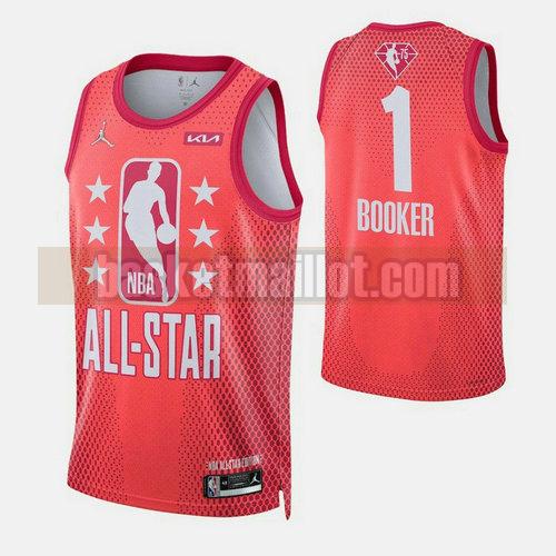 Maillot nba All Star 2022 Homme Booker 1 Rouge