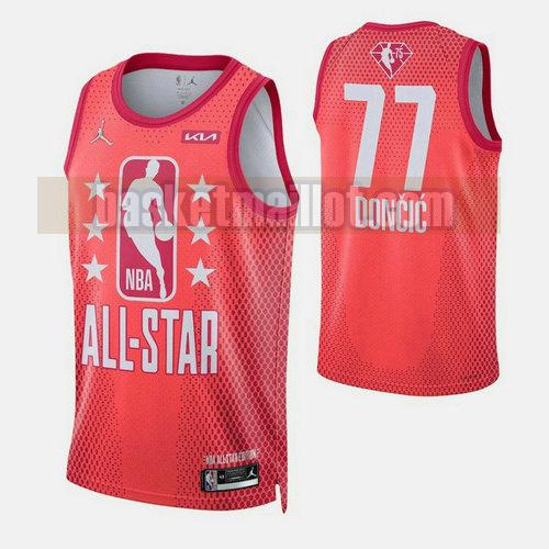 Maillot nba All Star 2022 Homme Doncic 77 Rouge