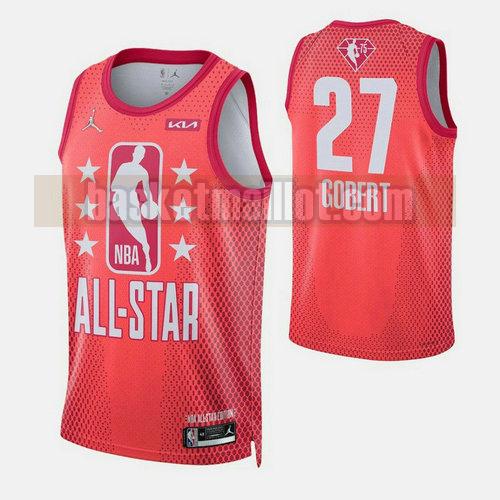 Maillot nba All Star 2022 Homme Gobert 27 Rouge
