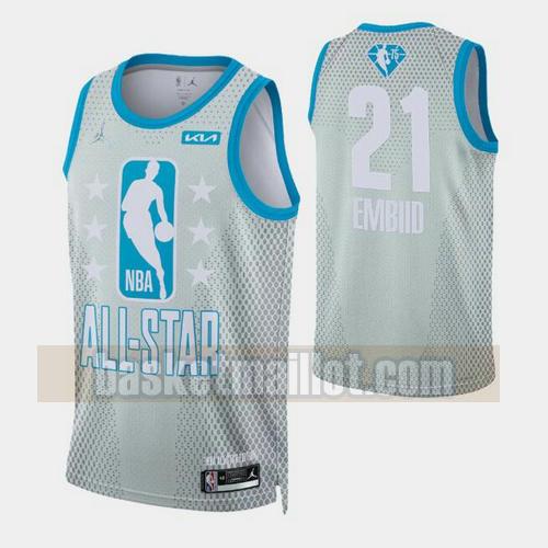 Maillot nba All Star 2022 Homme JOEL EMBIID 21 GRIS