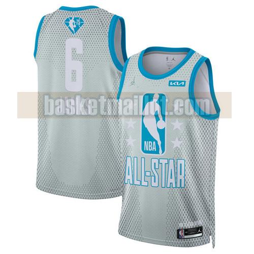 Maillot nba All Star 2022 Homme LEBRON JAMES 6 GRIS