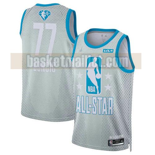 Maillot nba All Star 2022 Homme Luka Doncic 77 GRIS