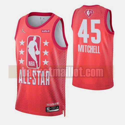 Maillot nba All Star 2022 Homme Mitchell 45 Rouge