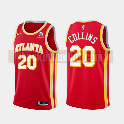 Maillot nba Atlanta Hawks 2020-21 Icon-edition Homme John Collins 20 Rouge