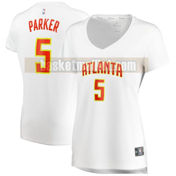 Maillot nba Atlanta Hawks association edition Femme Jabari Parker 5 Blanc