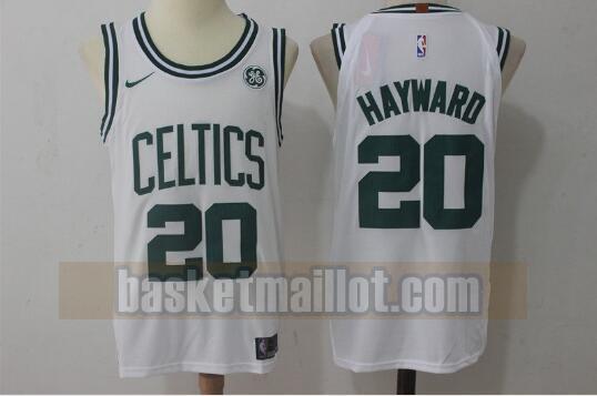 Maillot nba Boston Celtics Basketball Homme Gordon Hayward 20 Blanc