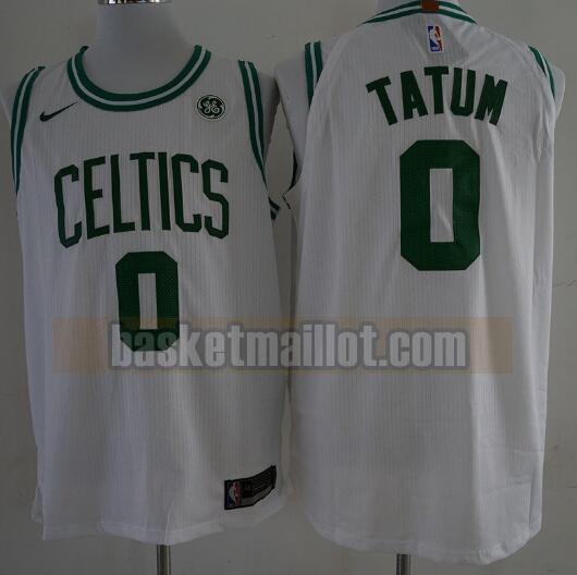 Maillot nba Boston Celtics Basketball Homme Jayson Tatum 0 Blanc