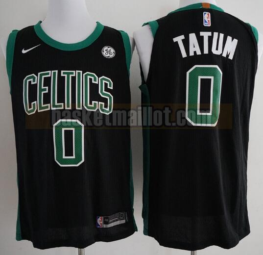 Maillot nba Boston Celtics Basketball Homme Jayson Tatum 0 Noir