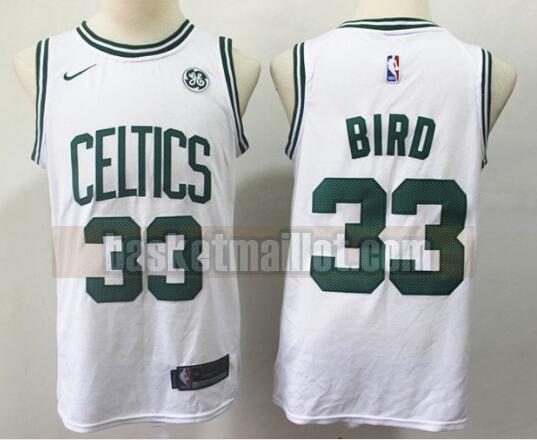 Maillot nba Boston Celtics Basketball Homme Larry Bird 33 Blanc