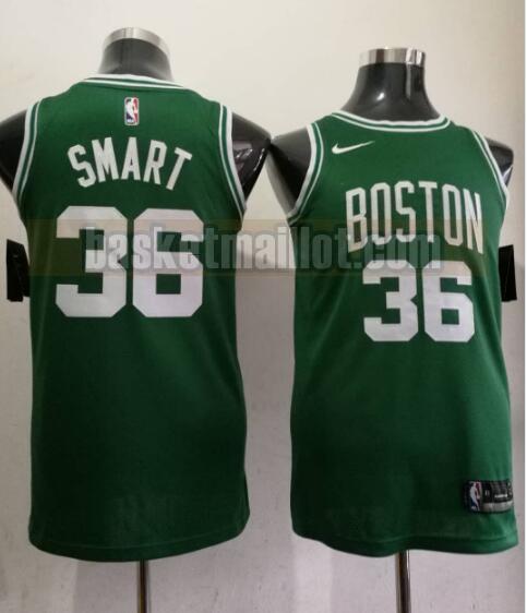 Maillot nba Boston Celtics Basketball cousu Homme Marcus Smart 36 Vert