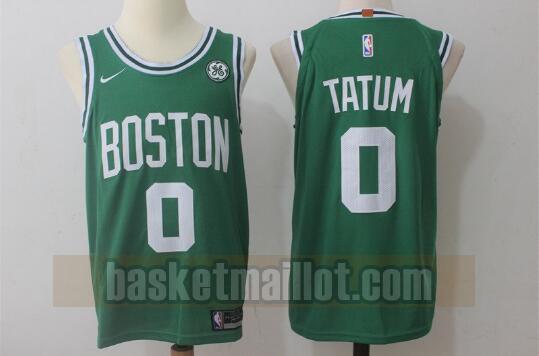 Maillot nba Boston Celtics Basketball pas cher Homme Jayson Tatum 0 Vert